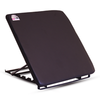 Bed Backrest – 1-Inch Cushion, 4-Level Adjustable, Grey (Metal Slots)
