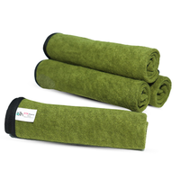 Microfiber Cleaning Cloth (Pack of 4) – 400 GSM Super Thick, Wash & Dry Towels for Kitchen, Car, Glass & Home (40×40 cm, Green)