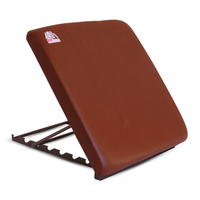 Bed Backrest – 4-Level Adjustable Back Support with 2-Inch Cushion (60×60 cm), Brown