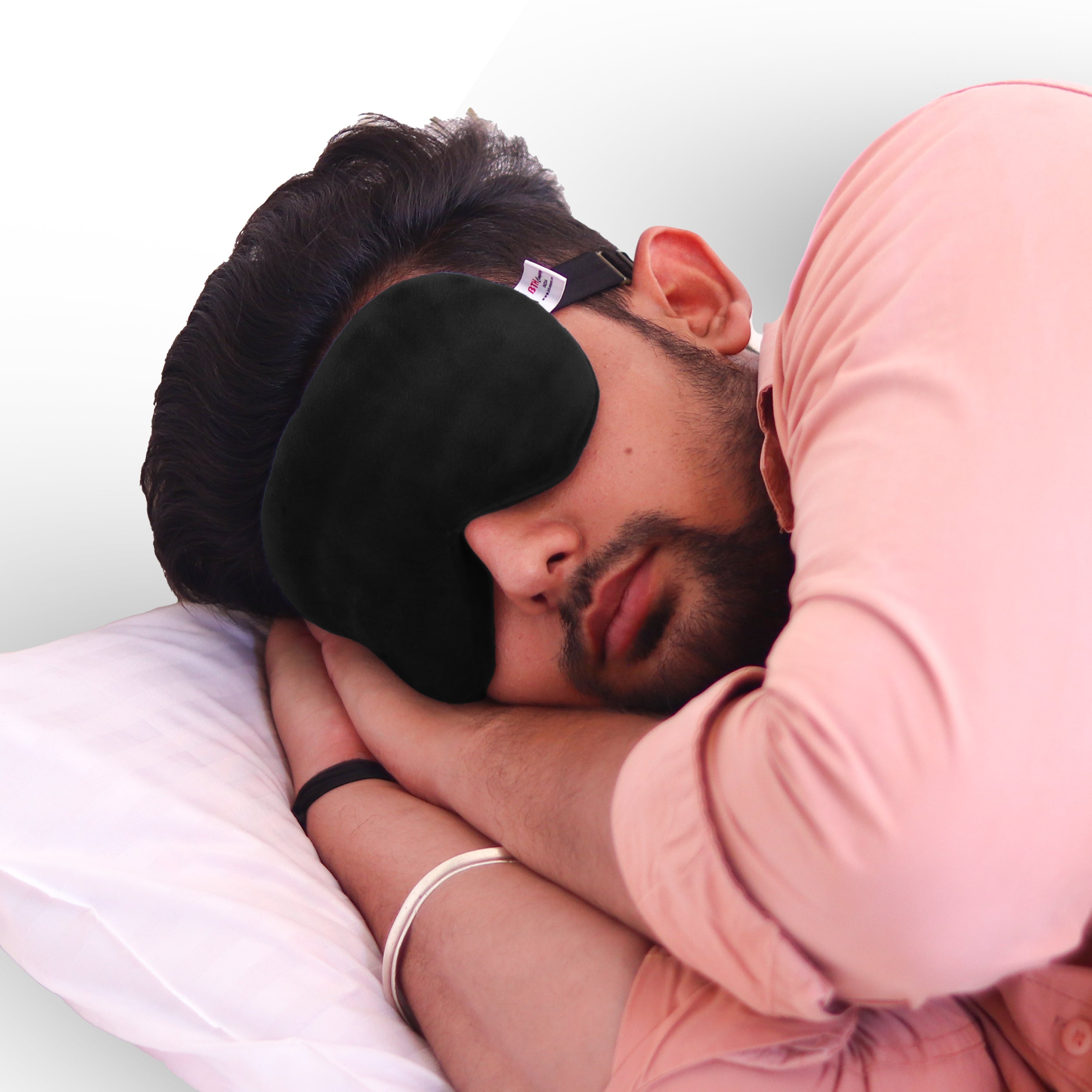 Adjustable Sleeping Eye Mask – Comfortable for Men, Women & Kids